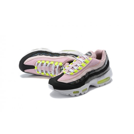 Nike Air Max 95 TT Dame Pink Sort Hvid Løbesko