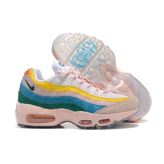 Nike Air Max 95 TT Dame Gul Pink Hvid Løbesko DQ9323-200