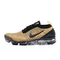 Nike Air VaporMax Flyknit 3 Dame/Herre Sort Gul Løbesko  AJ6900-006