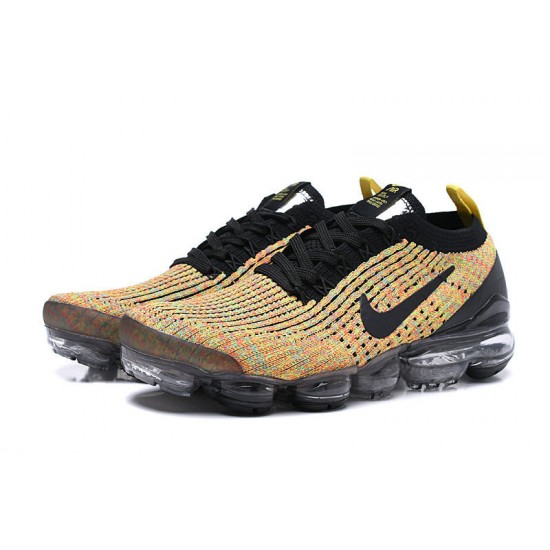 Nike Air VaporMax Flyknit 3 Dame/Herre Sort Gul Løbesko  AJ6900-006