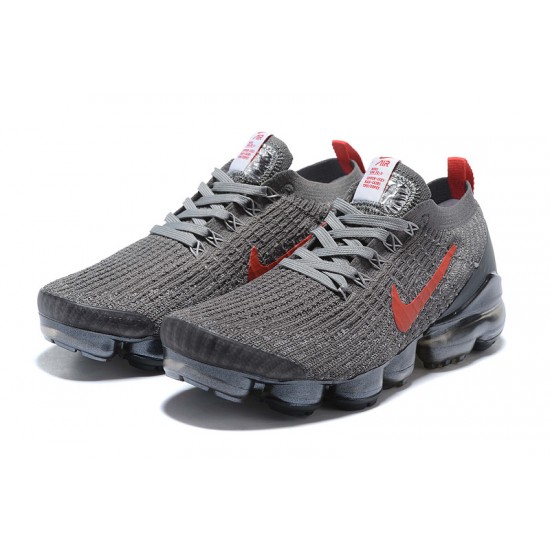 Nike Air VaporMax Flyknit 3 Dame/Herre Grå Rød Løbesko CT1270-001