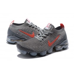 Nike Air VaporMax Flyknit 3 Dame/Herre Grå Rød Løbesko CT1270-001