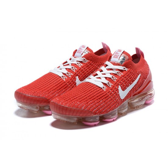 Nike Air VaporMax Flyknit 3 Dame/Herre Rød Hvid Løbesko CU4756-600