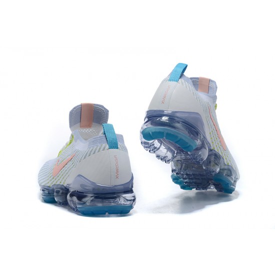 Nike Air VaporMax Flyknit 3 Dame/Herre Hvid Blå Løbesko AJ6900-003