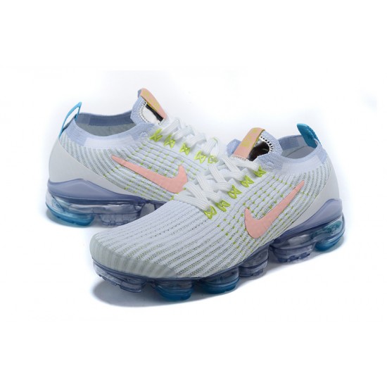 Nike Air VaporMax Flyknit 3 Dame/Herre Hvid Blå Løbesko AJ6900-003