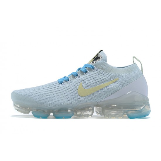 Nike Air VaporMax Flyknit 3 Dame/Herre Hvid Blå Løbesko AJ6910-500