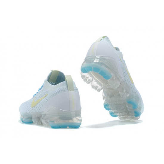 Nike Air VaporMax Flyknit 3 Dame/Herre Hvid Blå Løbesko AJ6910-500