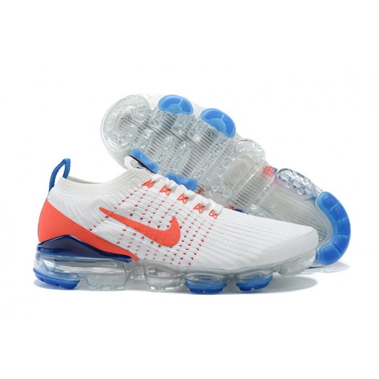 Nike Air VaporMax Flyknit 3 Dame/Herre Hvid Blå Løbesko CZ7994-100