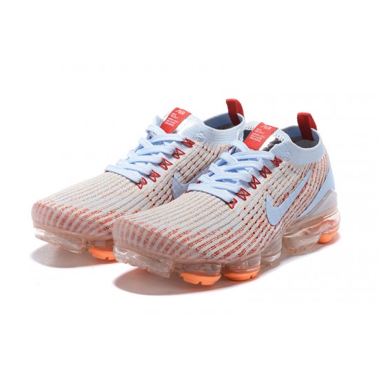 Nike Air VaporMax Flyknit 3 Dame/Herre Hvid Orange Løbesko AJ6910-400