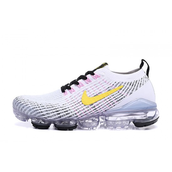 Nike Air VaporMax Flyknit 3 Dame/Herre Hvid Gul Løbesko AJ6900-103