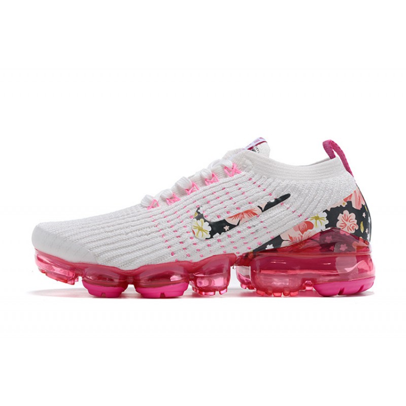 Nike Air VaporMax Flyknit 3 Dame Hvid Pink Løbesko AJ6910-601