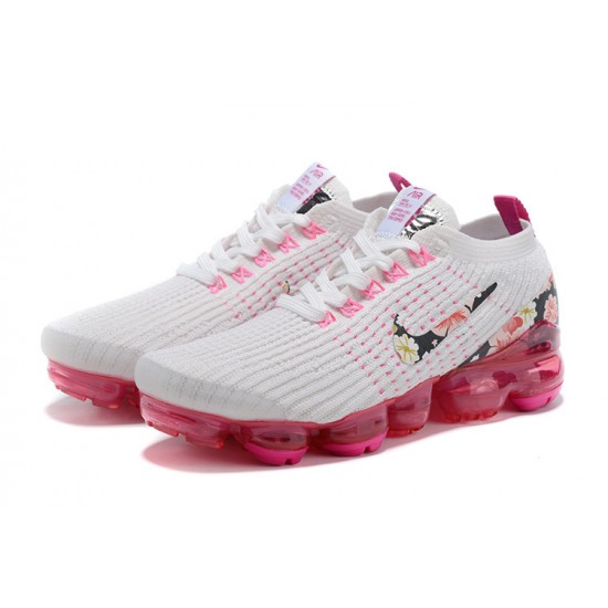 Nike Air VaporMax Flyknit 3 Dame Hvid Pink Løbesko AJ6910-601