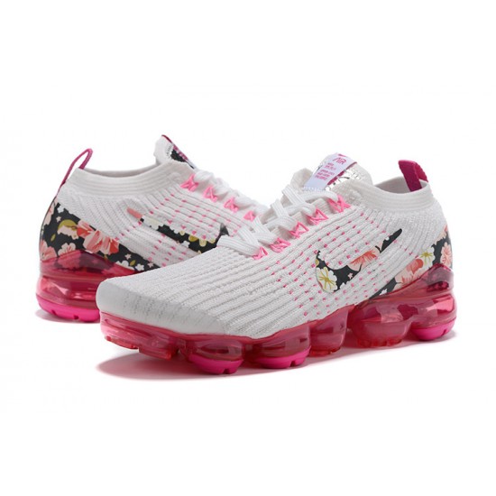 Nike Air VaporMax Flyknit 3 Dame Hvid Pink Løbesko AJ6910-601