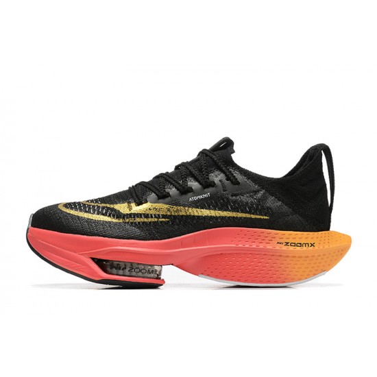 Nike Air Zoom Alphafly Next 2 Herre Sort Gold Løbesko 