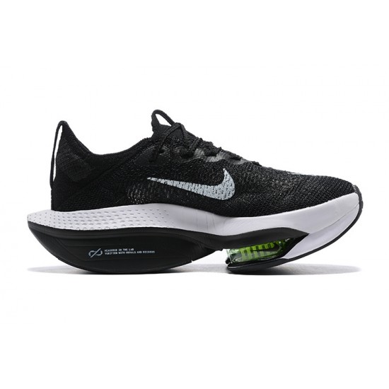 Nike Air Zoom Alphafly Next 2 Dame/Herre Sort og Hvid Løbesko 