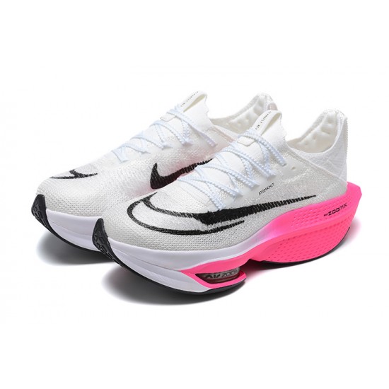 Nike Air Zoom Alphafly Next 2 Dame/Herre Hvid Pink Løbesko 