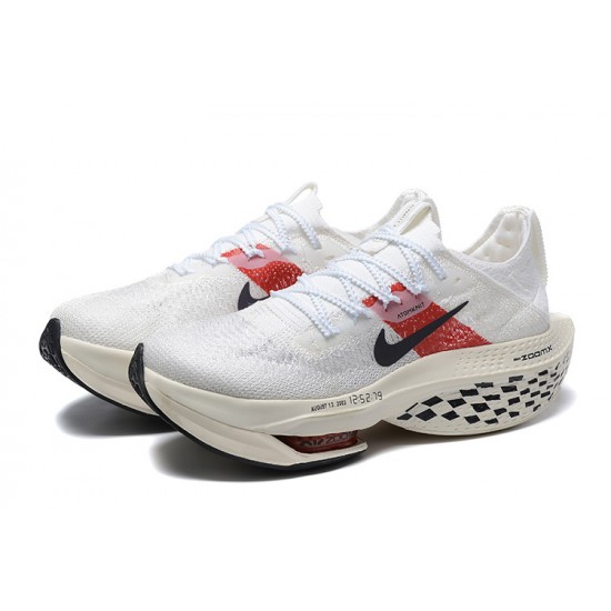 Nike Air Zoom Alphafly Next 2 Dame/Herre Hvid og Rød Løbesko 