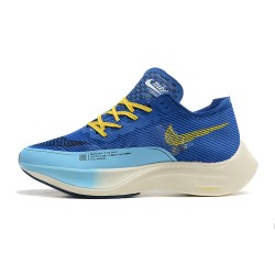 Nike ZoomX VaporFly NEXT Herre Blå Gul Løbesko 