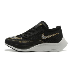 Nike ZoomX VaporFly NEXT Dame/Herre Sort Gold Løbesko 