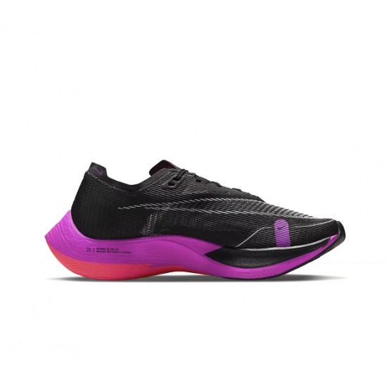 Nike ZoomX VaporFly NEXT Dame/Herre Sort Lilla Løbesko 