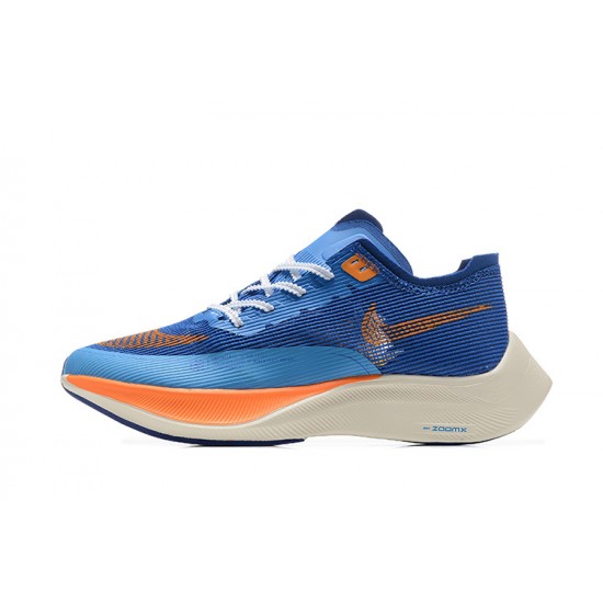 Nike ZoomX VaporFly NEXT Dame/Herre Blå Orange Løbesko 