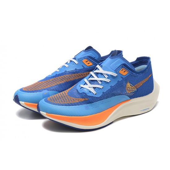 Nike ZoomX VaporFly NEXT Dame/Herre Blå Orange Løbesko 