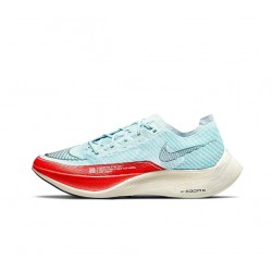 Nike ZoomX VaporFly NEXT Dame/Herre Blå Rød Løbesko 