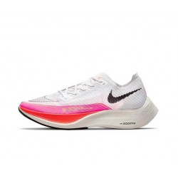 Nike ZoomX VaporFly NEXT Dame/Herre Pink Hvid Løbesko 