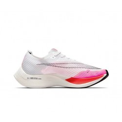 Nike ZoomX VaporFly NEXT Dame/Herre Pink Hvid Løbesko 