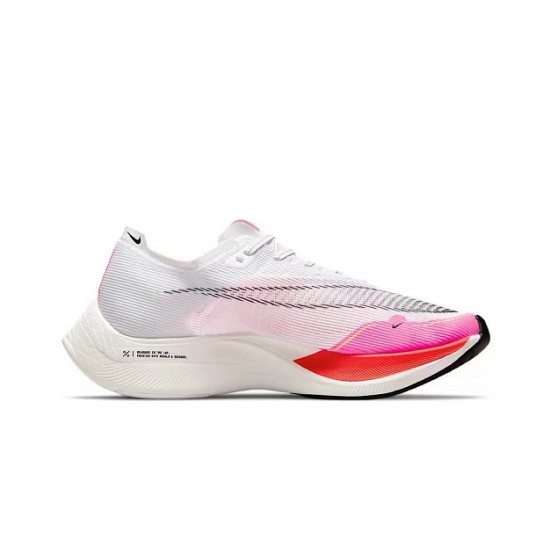 Nike ZoomX VaporFly NEXT Dame/Herre Pink Hvid Løbesko 