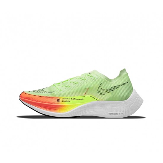 Nike ZoomX VaporFly NEXT Dame/Herre Rød Gul Løbesko 