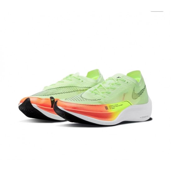 Nike ZoomX VaporFly NEXT Dame/Herre Rød Gul Løbesko 