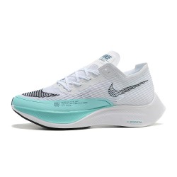 Nike ZoomX VaporFly NEXT Dame/Herre Hvid Blå Løbesko 