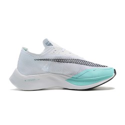 Nike ZoomX VaporFly NEXT Dame/Herre Hvid Blå Løbesko 