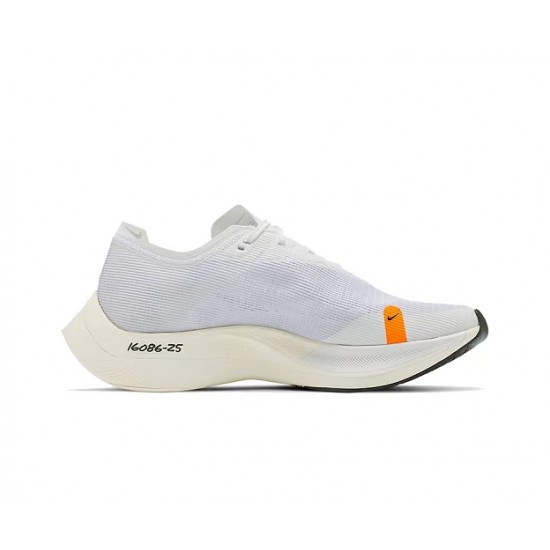 Nike ZoomX VaporFly NEXT Dame/Herre Hvid Grå Løbesko 