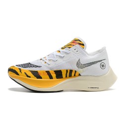 Nike ZoomX VaporFly NEXT Dame/Herre Hvid Orange Løbesko 