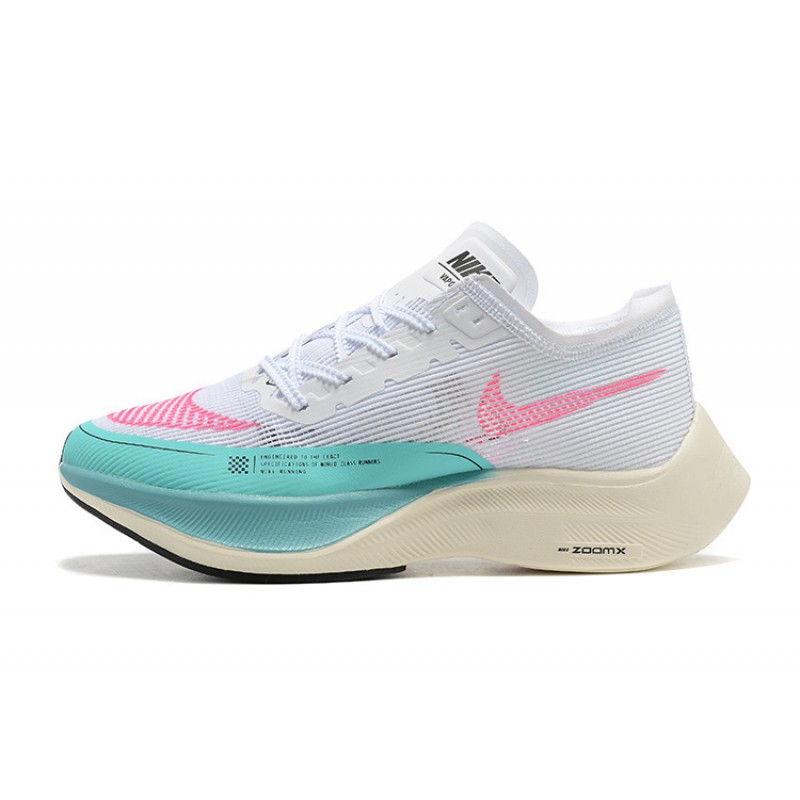 Nike ZoomX VaporFly NEXT Dame/Herre Hvid Pink Løbesko 