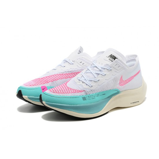 Nike ZoomX VaporFly NEXT Dame/Herre Hvid Pink Løbesko 