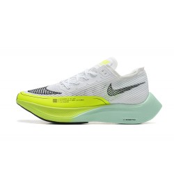 Nike ZoomX VaporFly NEXT Dame/Herre Hvid Gul Løbesko 