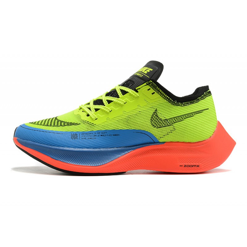 Nike ZoomX VaporFly NEXT Dame/Herre Gul Blå Løbesko 