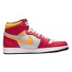 Jordans 1 High Light Fusion Red 555088 603 rød Jordan Sko