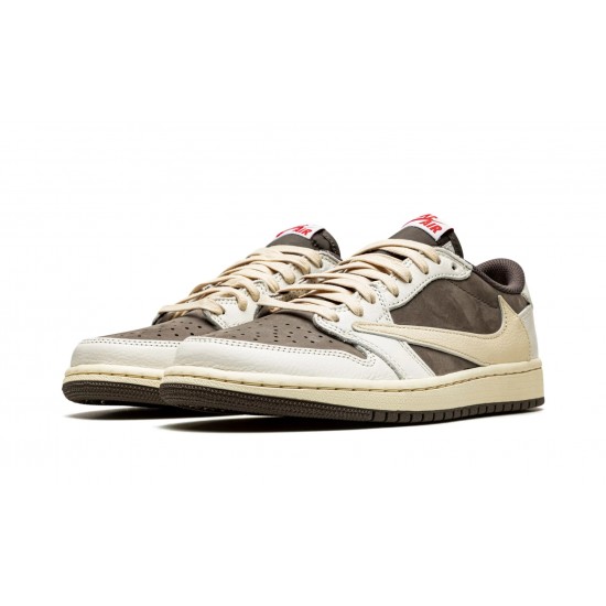 Nike Air Jordan 1 Low Herre Travis Scott - Reverse Mocha DM7866-162 sko