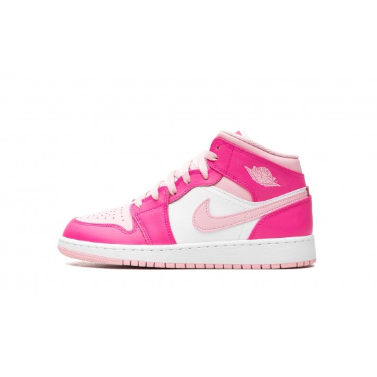 Nike Air Jordan 1 Mid Grundskole Fierce Pink FD8780-116 sko