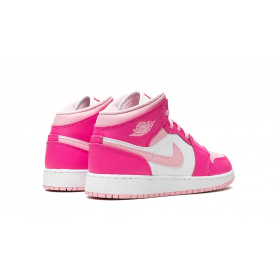 Nike Air Jordan 1 Mid Grundskole Fierce Pink FD8780-116 sko