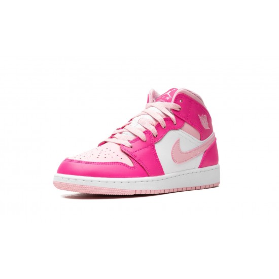 Nike Air Jordan 1 Mid Grundskole Fierce Pink FD8780-116 sko